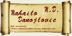 Mahailo Danojlović vizit kartica